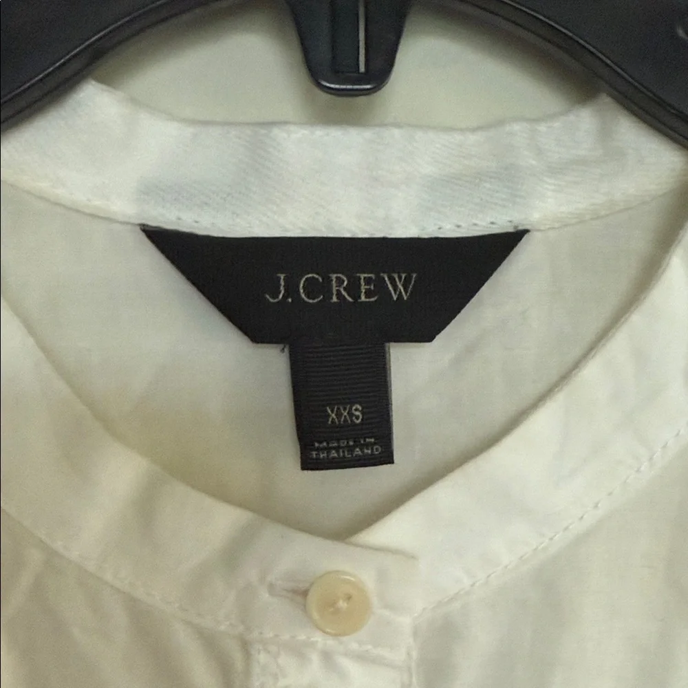 J. Crew White Casual Button Down Shirt